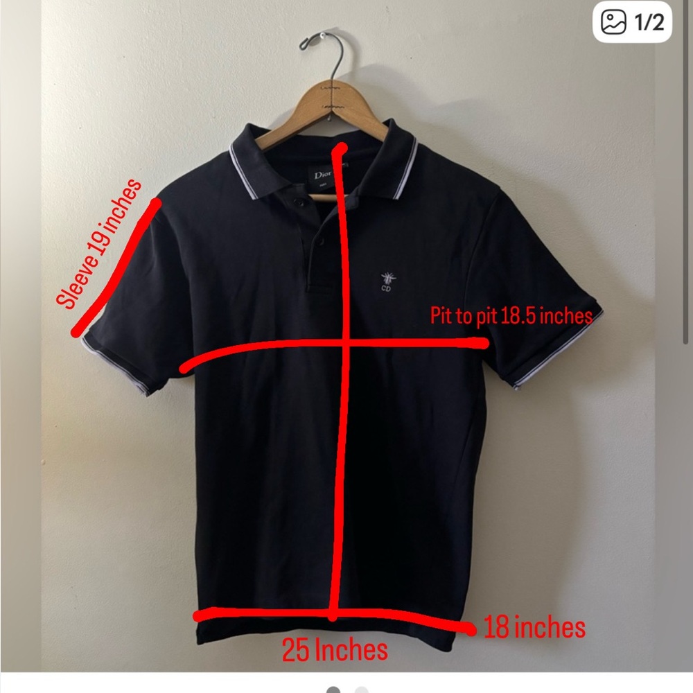 *** (THRIFTED)*** DIOR POLO SHIRT - Picture 3 of 3
